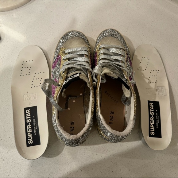 Golden Goose Glitter Sneakers - Silver, Purple, Gold - Picture 9 of 9